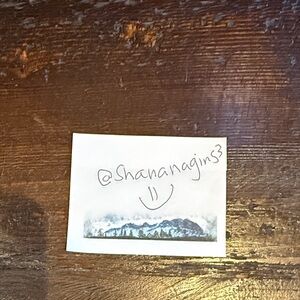 White Note with Handwritten Text